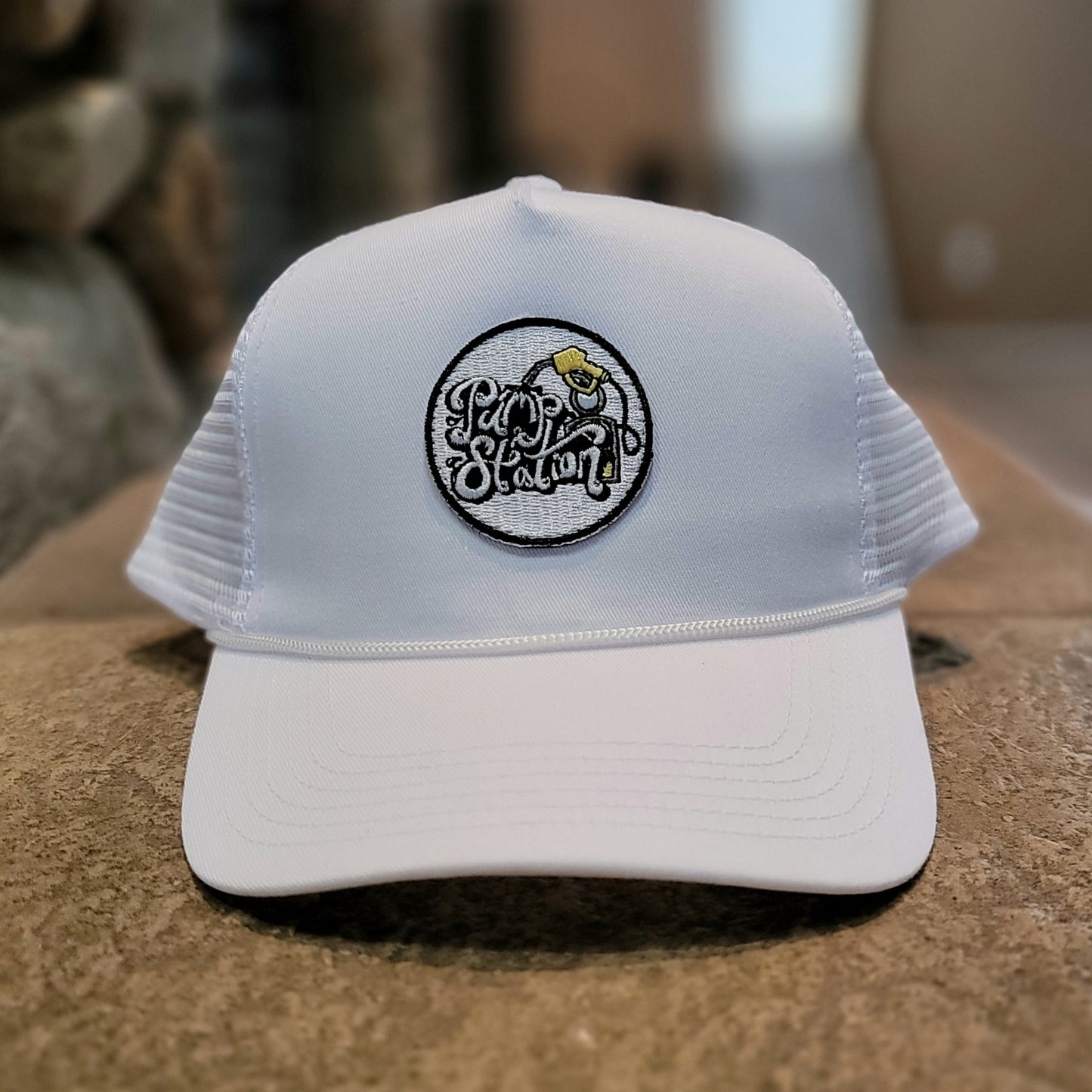 Pump Station Patch Hat - White