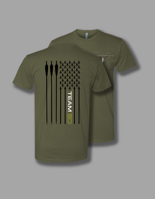 Team BD Flag Unisex Shirt Army Green