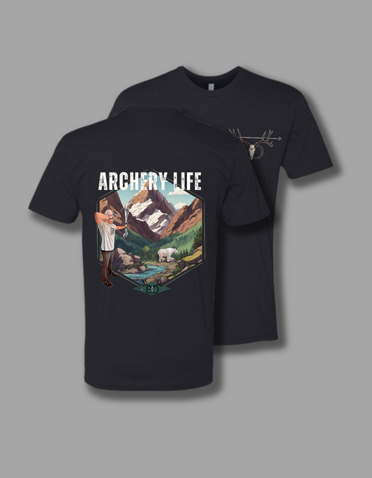 Archery Life Unisex Tee Shirt Black